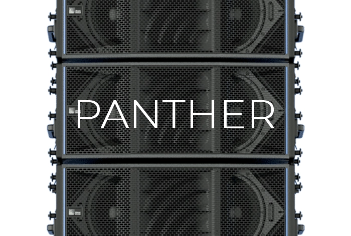 Meyer sound line array speakers PANTHER